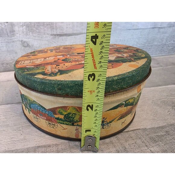 Vintage Steeltin Apple Festival  Decorative Tin Box - Picture 6 of 7
